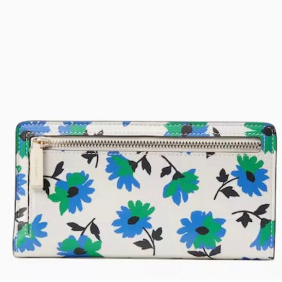Kate Spade Kristi Park Posies Printed Satchel and Bifold Slim Wallet Bundle NWT - Picture 13 of 15